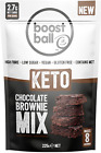 Boostballs Keto Brownie Mix, Low Carb, Vegan Chocolate Brownie, Gluten Free, Low