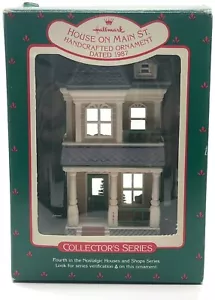 Hallmark House on Main Street Village 1987 Nostalgic Christmas Keepsake Ornament - Bild 1 von 12