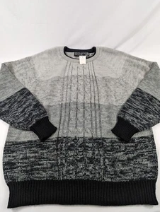 Vintage New Dead Stock 90s Sweater Graphix Stardust Cable Knit Sweater 3XL - Picture 1 of 8