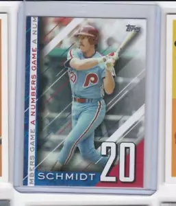 MIKE SCHMIDT 2020 TOPPS A NUMBERS GAME INSERT CARD-SHIPS FREE - Picture 1 of 24