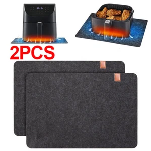 2Pcs Heatproof Kitchen Surface Worktop Protector Heat Resistant Mats Air Fryer C - Picture 1 of 10