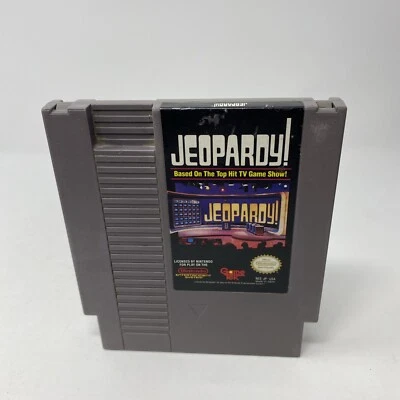 Jeopardy Based on TV Game Show - Authentic Nintendo NES Game - Tested  & Works - Image 1 of 3