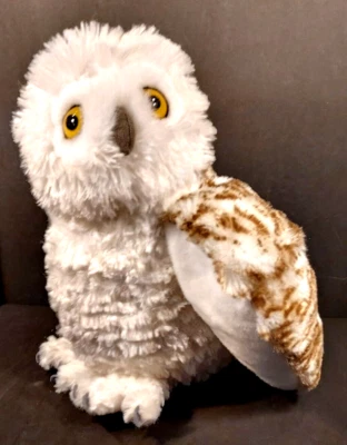 Peluche Wild Republic White Owl con alas manchadas 12" muy suave y limpio/sin olor Foto 1 de 4