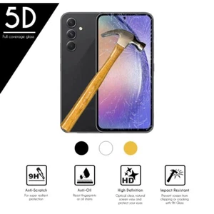 PROTECTOR PANTALLA 5D PARA SAMSUNG GALAXY A54 5G 6.4" CRISTAL VIDRIO TEMPLADO - Imagen 1 de 1