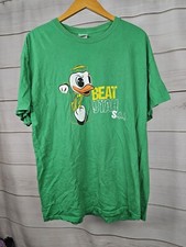 Oregon Ducks Football Stadium Give away t shirt Beat UTAH XL Green   Vtg #B77