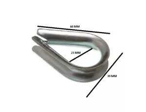 Drahtseil Kausche 10 mm 7/16 BZP ZP Packgröße 4 - Bild 1 von 1