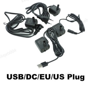 Ultra-quiet Brushless AC DC USB Fountain Water Pump Submersible 5V 12V Aquarium