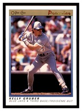 1991 O-Pee-Chee Premier #57 KELLY GRUBER  ~E9G