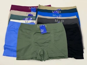 12 Calzoncillos Boxer colores lisos talla a elegir M - L - XL - XXL - XXXL - Imagen 1 de 12