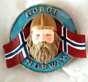 Imán Noruega Espíritu del Vikingo, NUEVO - Imagen 1 de 1