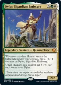 MTG - KYLER, SIGARDIAN EMISSARY(foil) - Midnight Hunt Commander (M) - Picture 1 of 1