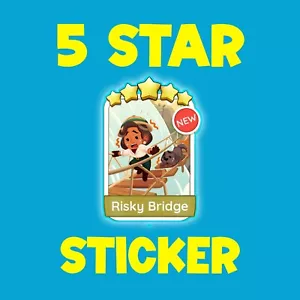 RISKY BRIDGE - 5 STAR STICKER MONO GO - Picture 1 of 1