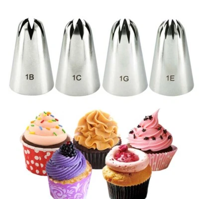 Large Icing Piping Nozzle For Decorating Baking Cookie Cupcake Piping Nozzles UK - Image 1 of 4