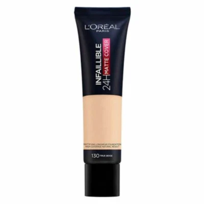 New L'Oreal Infallible 24H Matte Cover Foundation 30ml - 130 True Beige - Bild 1 von 2
