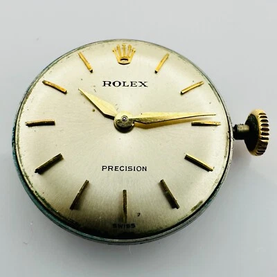 Rolex Precision cal 1401 manual winding movement in working cond. & Dial & Crown - Image 1 of 4