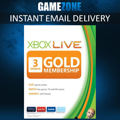 3 Month Xbox Live Gold Membership Subscription - Xbox One / 360 - Europe - UK • 12.11£