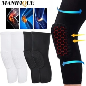 Women Men Honeycomb Knee Pads Sports Knee Support Knee Brace Compression Sleeve - Picture 1 of 13