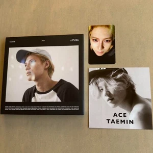 SHINee TAEMIN ACE Black Ver. CD Solo Album With Photocard Photo - Picture 1 of 1