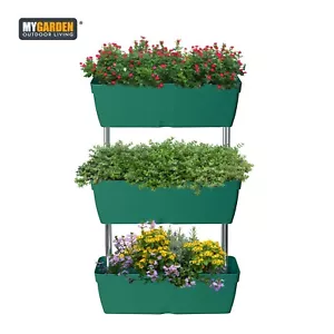 Raised Beds 3 Tier Garden Elevated Planter Box for Vegetable Herbs Flower Fruit - Picture 1 of 16