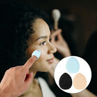 6x Mini Finger Puderquaste Schwamm für Make-up Kosmetik Rosa Blau