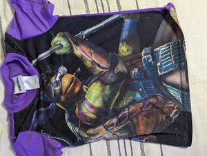 TMNT Sleep Set Boys 10/12 Black With Bold Graphics VTG - Picture 1 of 17