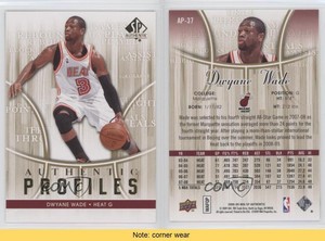 2008-09 SP Authentic Authentic Profiles Dwyane Wade #AP-37 HOF