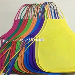 All'ingrosso 5 pezzi grembiule grembiule non tessuto per bambini grembiule antivegetativo - Foto 1 di 28