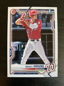 Brady House 2021 Bowman Draft Paper (10 Lot) Nationals BD-186 - Bild 1 von 2