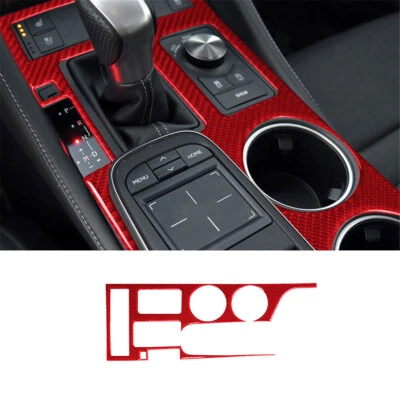 Красная отделка крышки коробки передач из углеродного волокна для Lexus RC300/350/200T - Изображение 1 из 4