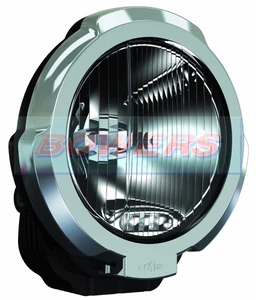 SIM 12V/24V 7" INCH CHROME ROUND HALOGEN SPOT/DRIVING LAMP/LIGHT +LED SIDE LIGHT - Picture 1 of 2
