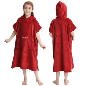 Kids Towel Changing Robe: Soft Plush Bath Towels - Warm Coral Fleece Hoodie -... - Picture 1 of 7