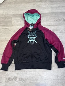 NWT NIKE KOBE BOYS THERA-FIT HOODIE SZ MEDIUM ZIP UP BRYANT VTG MAMBA LAKERS OG - Picture 1 of 16