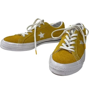 Converse Chuck Taylor All Star Yellow Suede Lace Up Trainers UK Size 5.5 Shoes - Picture 1 of 12