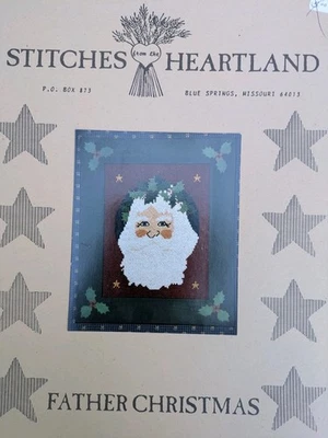Vintage Stitches From The Heartland Father Christmas Cross Stitch Pattern - Image 1 of 2
