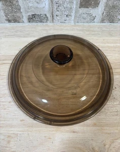 ⭐️Tapa de vidrio Pyrex Vision Corning V1.5C⭐️Repuesto marrón ámbar 7”⭐️ - Imagen 1 de 4
