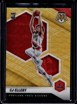 2020-21 Mosaic CJ Elleby RC Gold Wave Rookie #232 Trail Blazers - Image 1 of 2