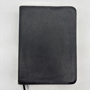 Cambridge Wide Margin KJV Holy Bible Concordance Black Berkshire Leather Worn - Picture 1 of 18