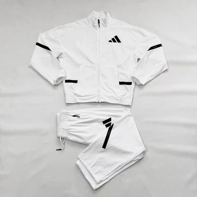 $180 Men's ADIDAS Z.N.E. White-Black Tracksuit Set Running Jacket Joggers Small - Image 1 of 4