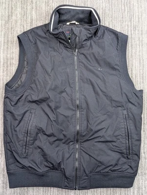 Chaleco acolchado con cremallera completa Lacoste para hombre negro grande 54/6 bolsillos con cremallera invierno Foto 1 de 4