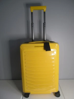 Porsche 911- Racing Yellow-Milano, Italy 22" Carry-on Luggage, TSA Lock-USB-NEW - Image 1 of 4