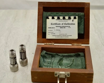 2x Weinschel Engineering AS6-4659 attenuator set in box - Image 1 of 4