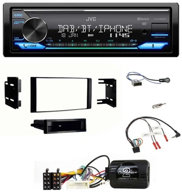 JVC Bluetooth DAB USB Lenkrad Autoradio für Nissan Micra 13-17 schwarz - Bild 1 von 4