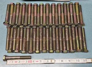 1/2 Zoll - 20 3 1/2 Zoll Sechskantschrauben Klasse 8 gelb Zink 50 Stück - Bild 1 von 1