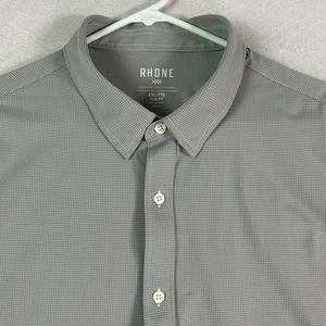 Camicia uomo pendolare Rodano 2XL SLIM FIT grigia manica lunga bottoni elasticizzata - Foto 1 di 14