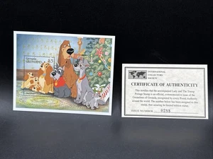 1992 Disney St Vincent $5 COA Grenadines Grenada Stamp LADY & TRAMP 0288 - Picture 1 of 4