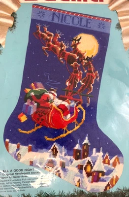 Kit de Medias Bucilla Punta Aguja Para Todos Una Buena Noche 60708 Navidad NUEVO LEER Foto 1 de 4