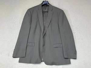 Kenneth Cole Jacket 100% Wool Twill Blazer Sport Coat Two Button Men 46R W40 - Picture 1 of 10