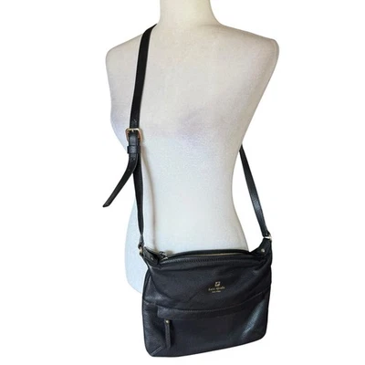 Bolso Bandolera KATE SPADE Starla Grant Park Cuero Guijarro Negro Foto 1 de 4