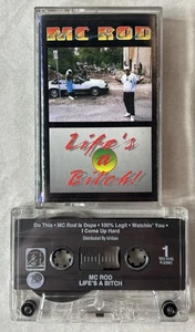 MC Rod Life’s A Bitch Open Cassette Tape 1992 Ichiban 380 Recordings Hip Hop - Picture 1 of 10
