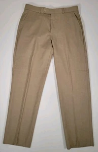 Ballin Comfort-EZE Anzughose Wolle 33 x 32 khaki hellbraun Basketweave - Bild 1 von 7